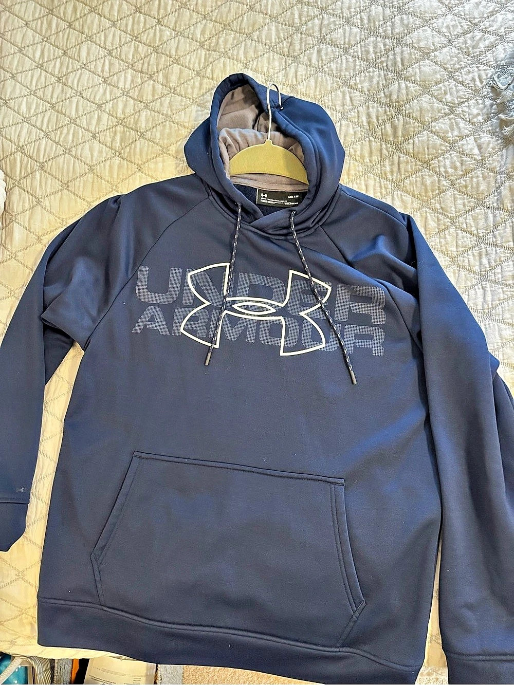 Under Armour Fleece Big Logo Hoodie Men's Blue
